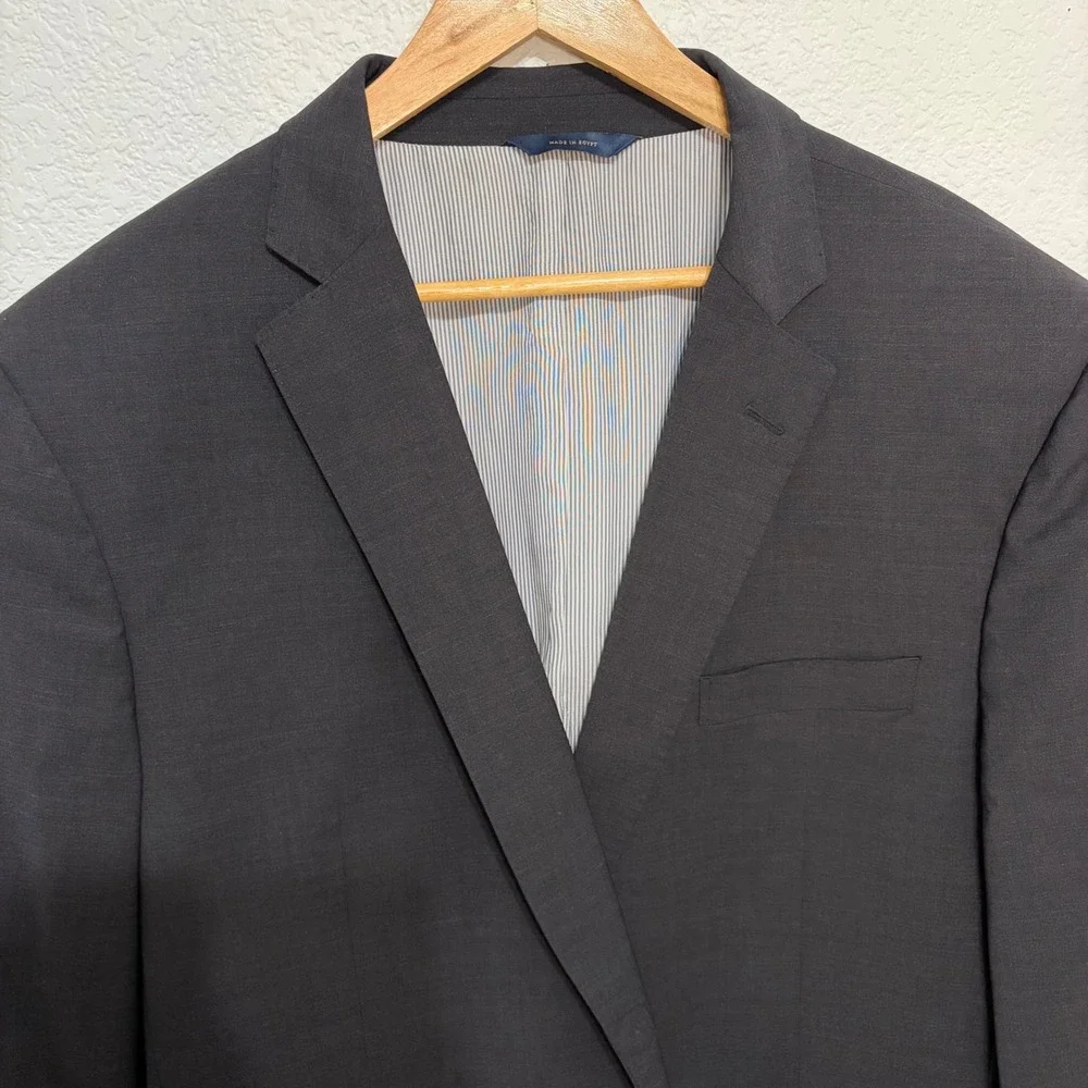 Brooks Brothers Explorer Madison Fit Blazer Mens 48R Charcoal Grey Wool Blend